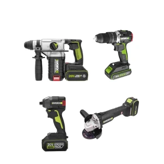 【WORX 威克士】WORX無刷超CP值水電四機組