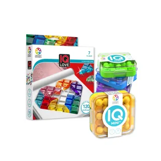 【Smart Games】熱銷口袋隨身遊戲：迷你IQ大挑戰+IQ愛心大挑戰