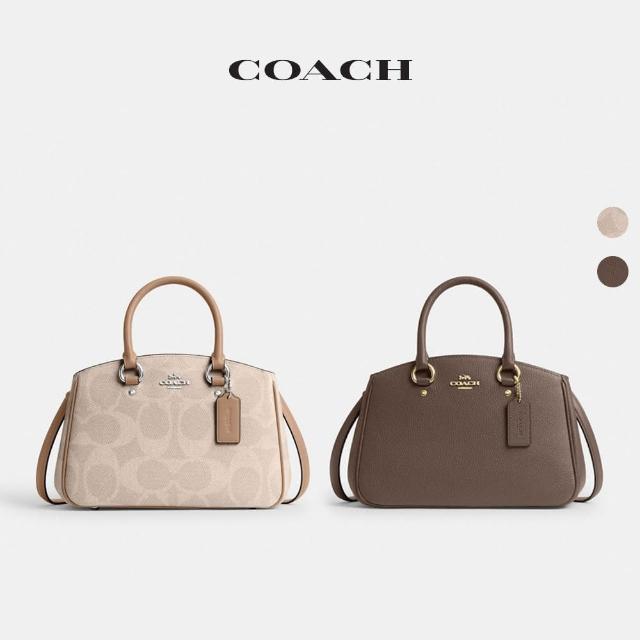 【COACH】蔻馳官方直營 SAVANNAH經典Logo小號CARRYALL 斜背包 戴妃包-多色可選(CAL53)