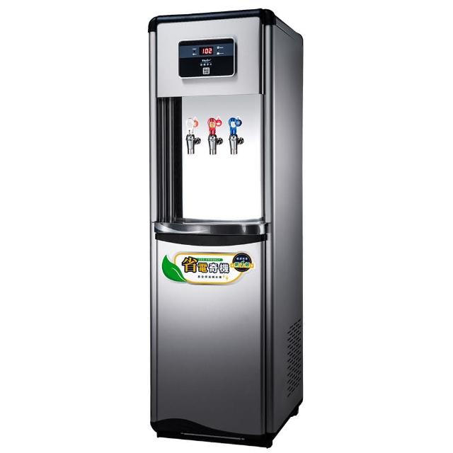 Buder 普德 BD-3061F 直立型飲水機，臺灣原裝製造，提供冰溫熱三溫供水，總儲水容量9-10公升，熱水儲水5L、冰水儲水4.1L，使用不鏽鋼材質耐用安全，重量15kg，尺寸43x45.5x142.5cm，適閤家庭辦公室使用。電壓110V、頻率60Hz、功率600-700W，全機2年保固，BSMI認證R51269，品質保證。