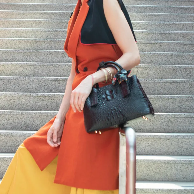 【M2nd】鱷魚背皮個性手提肩背托特包(Y0032C)