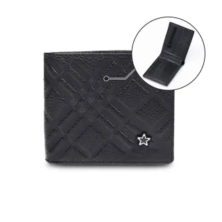 【MANDE RHODE 曼德羅德】真皮訂製斜格紋短夾(86347-1)