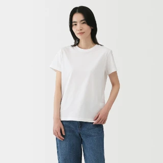 【MUJI 無印良品】女天竺圓領短袖T恤(共9色)