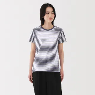 【MUJI 無印良品】女天竺圓領短袖T恤(共9色)
