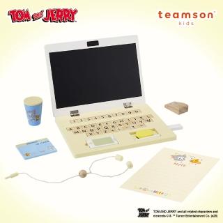 【Teamson】Tom and Jerry 木製磁吸筆記型電腦豪華辦公組(專屬孩童的筆記電腦)