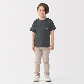 【MUJI 無印良品】兒童天竺刺繡口袋短袖T恤(共6色)