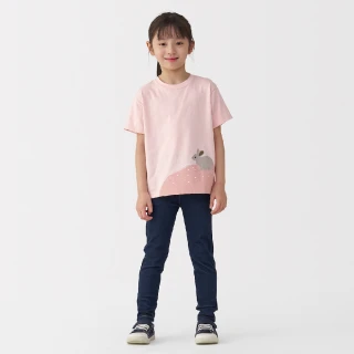 【MUJI 無印良品】兒童天竺印花短袖T恤(共5色)