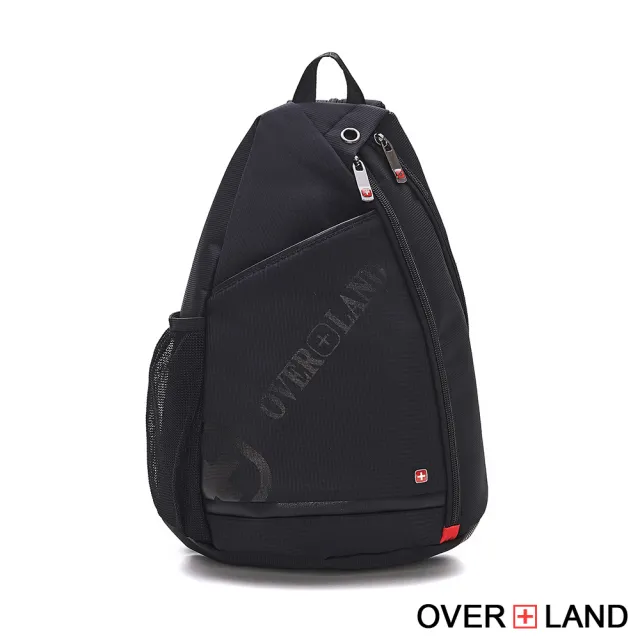 【OverLand】美式十字軍 - LOGO浮印側開口胸背包/後背包(5191)