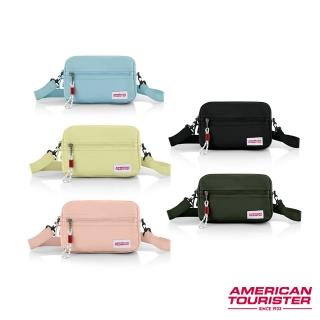 【AMERICAN TOURISTER 美國旅行者】CARTER 潮流輕量多夾層斜揹包/斜肩包/側揹包/單肩包/小包(多色可選)