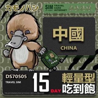 【platypus 鴨嘴獸】Travel Sim 中國 15天 輕量型吃到飽(中國 免翻牆 上網絡卡)