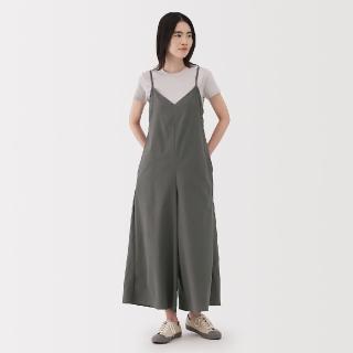【MUJI 無印良品】女透氣彈性泡泡紗連身褲(共3色)