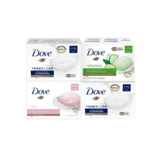 【Dove 多芬】香皂潔膚塊90g-48入(滋養柔嫩/清爽水嫩)