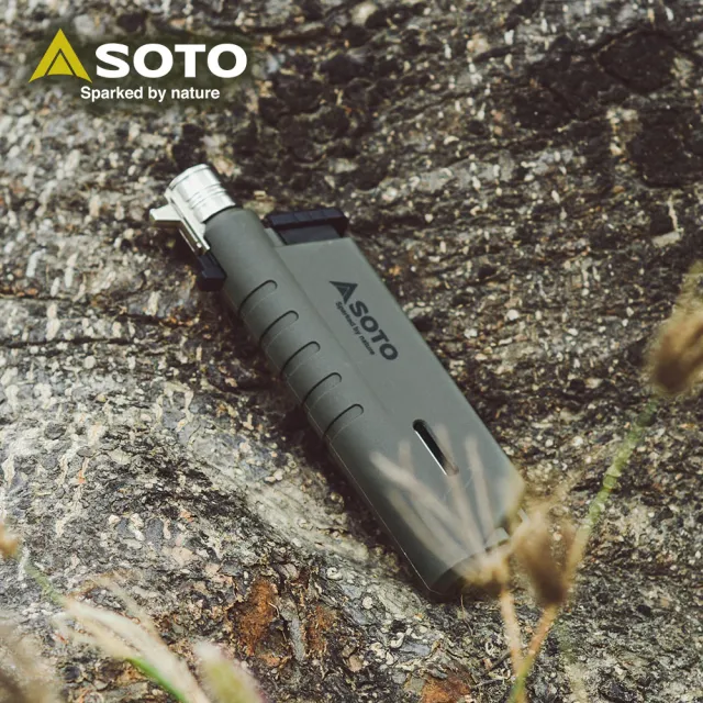 【SOTO】伸縮防風點火器 ST-487AGEXP(軍綠 填充式打火機)