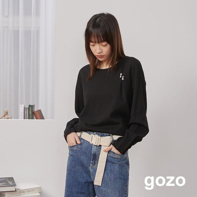 【gozo】gozo鳳梨紋抓褶造型上衣(兩色)