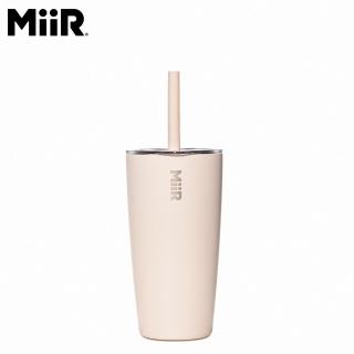 【MiiR】Straw Tumbler 雙層真空 保溫/保冰 吸管上蓋 隨行杯 16oz/473ml(千山粉)