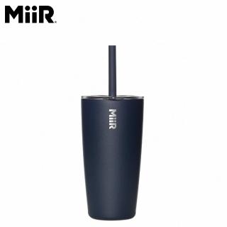 【MiiR】Straw Tumbler 雙層真空 保溫/保冰 吸管上蓋 隨行杯 16oz/473ml(潮汐藍)