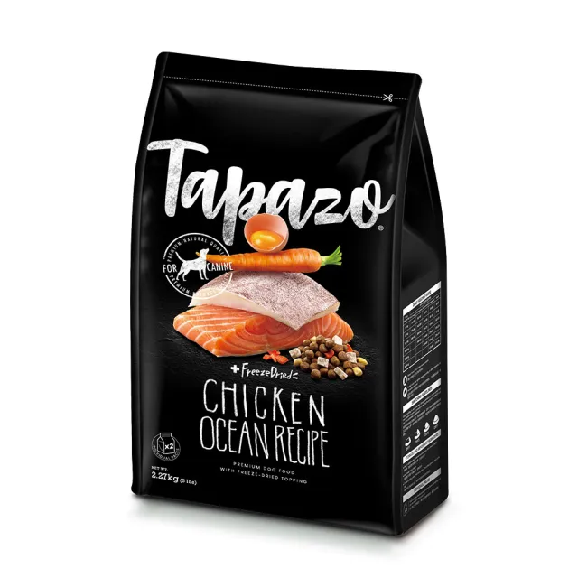 【TAPAZO 特百滋】凍乾三重奏-低敏無穀狗糧 15磅（6.8KG）(狗飼料 狗乾糧 低敏 無穀-新舊包裝隨機出貨)