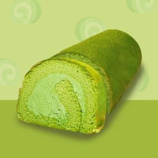 【樂活e棧】醇濃抹茶生乳蛋糕捲440gx1條(母親節 父親節 生日蛋糕)
