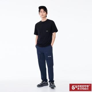 【5th STREET】短袖 短t 上衣 t恤 TEE 口袋 男裝 logo 黑色(571075)