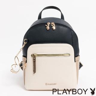 【PLAYBOY】後揹包 Hygge系列(藍色)