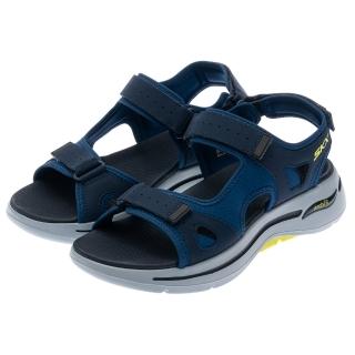 【SKECHERS】男鞋 健走系列 涼鞋 拖鞋 GO WALK ARCH FIT SANDAL(229064NVLM)