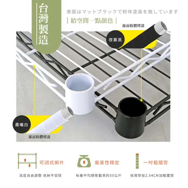 【居家cheaper】MIT尊爵耐重五層架35X60X180CM﹝兩色可選﹞(層架鐵架 置物架 伺服器架)