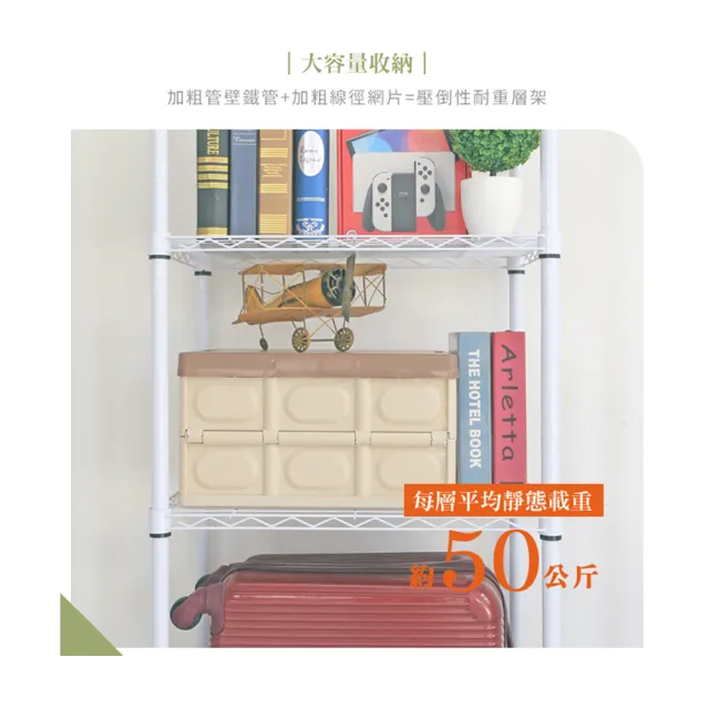【居家cheaper】MIT尊爵耐重五層架35X60X180CM﹝兩色可選﹞(層架鐵架 置物架 伺服器架)