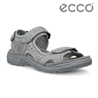 【ecco】OFFROAD 越野戶外輕盈運動涼鞋 男鞋(鴿子灰 82218402539)