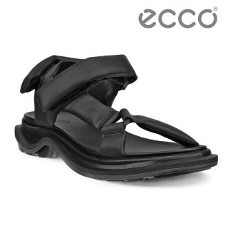 【ecco】OFFROAD W SANDAL 2S LTD 越野時尚戶外休閒涼鞋 女鞋(黑色 82222301001)