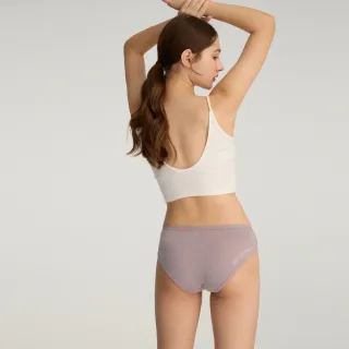 【Anden Hud】抗菌系列．滾邊中腰三角內褲(蒼蘭紫-大自然擁抱)