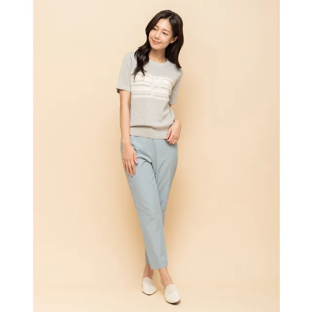 【perng yuh 芃諭名品】柔和日藍 錐形 九分褲(2025 SS Collection|4A春夏新品上市)