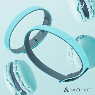 【&MORE 愛迪莫】Anion 負離子手環/腳環(馬卡龍色系-粉藍/健康/迴圈/送禮/禮盒)