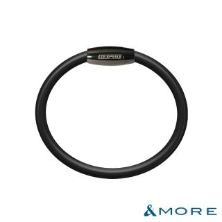 【&MORE 愛迪莫】GX Pro 石墨烯超傳導鈦鍺手環(神秘槍灰-黑色)