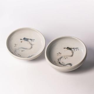 【上作美器】宋立｜手繪龍年碗 雙人組(飯碗、小菜碟、沙拉碗、送禮)