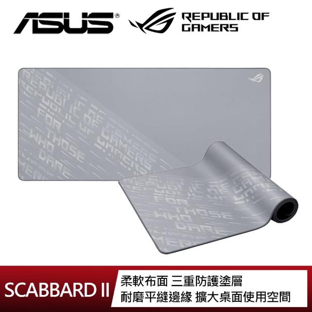 【ASUS 華碩】ROG SCABBARD II ARCTIC GRAY XXL 電競滑鼠墊