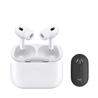 羅技無線滑鼠組【Apple】AirPods Pro 2 (USB-C充電盒)