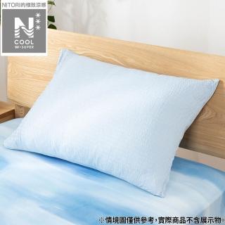 【NITORI 宜得利家居】極致涼感 枕套 N COOL WSP BL D2518 50×70(極致涼感 涼感 N COOL 枕套)