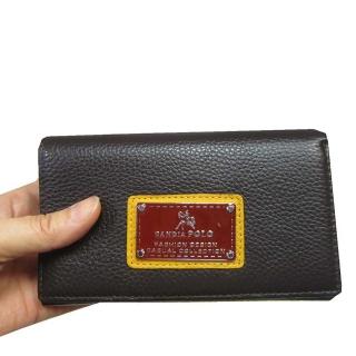 【SNOW.bagshop】中夾100%進口牛皮革材質(中型皮夾二折式暗釦主袋口中性款多夾層男女適用)