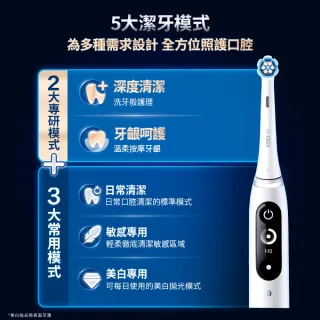 【德國百靈Oral-B-】iO7 微磁電動牙刷-白