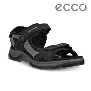【ecco】OFFROAD W 越野亮彩戶外運動涼鞋 女鞋(黑色/灰色 06956350034)