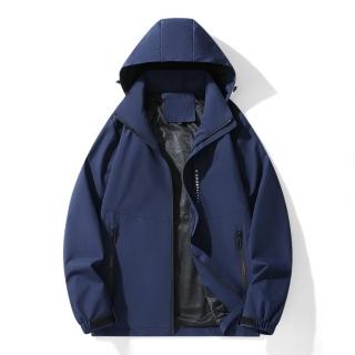 【時尚巴黎】現貨+預購 衝鋒衣防風夾克(機能連帽可拆登山男外套6色74kn79)