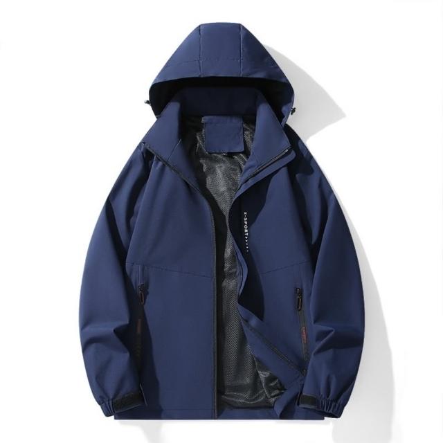 【時尚巴黎】現貨+預購 衝鋒衣防風夾克(機能連帽可拆登山男外套6色74kn79)