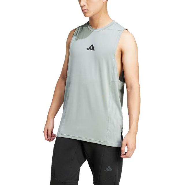 【adidas 愛迪達】運動背心 D4T INT. TANK 男 - JI8174