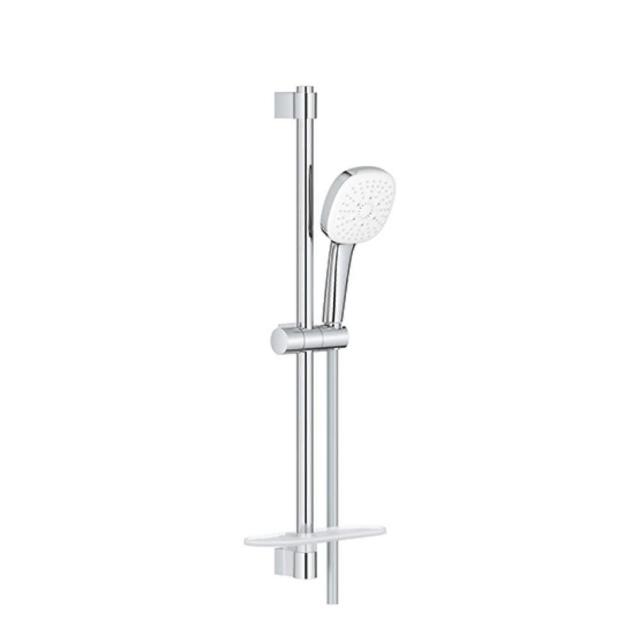 【德國GROHE】Tempesta 110 Cube 三段蓮蓬頭 60cm滑桿組 含皂盤(27929003)