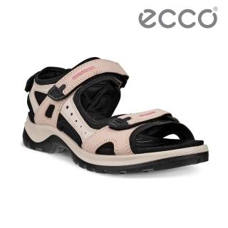 【ecco】OFFROAD W 越野亮彩戶外運動涼鞋 女鞋(裸粉色/石灰色 06956361155)