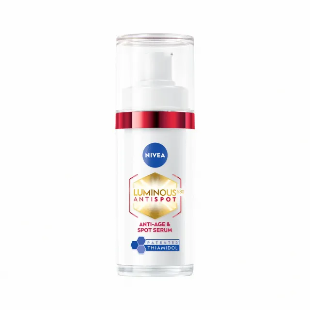 【NIVEA 妮維雅】買1送1★LUMINOUS630淡斑煥白精華30mlx2入(L630/敏感肌適用/專利美白成分)