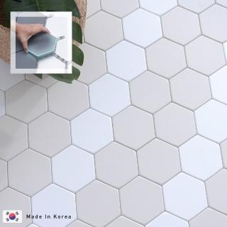 【樂嫚妮】韓國卡扣式六角地磚 六角地板 牆面裝飾
