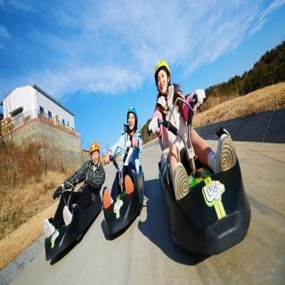 【喜鴻假期】【不進人參保肝．釜山嗨翻天５日】LUGE滑車、樂天世界、海濱列車、鐵道自行車、塗鴉秀