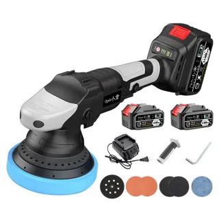 【Ogula 小倉】拋光機 無刷打蠟機 DA偏心機（20000M十節兩電）(鍍膜機/打蠟機/震拋機/電量顯示)