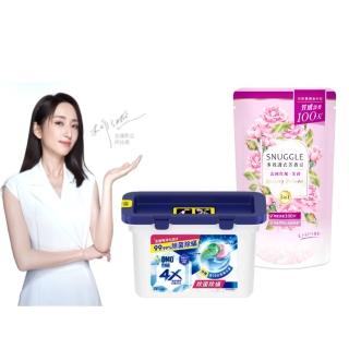 【白蘭】新客體驗組 4X極淨酵素抗病毒洗衣球18顆+SNUGGLE 芳香豆補充包